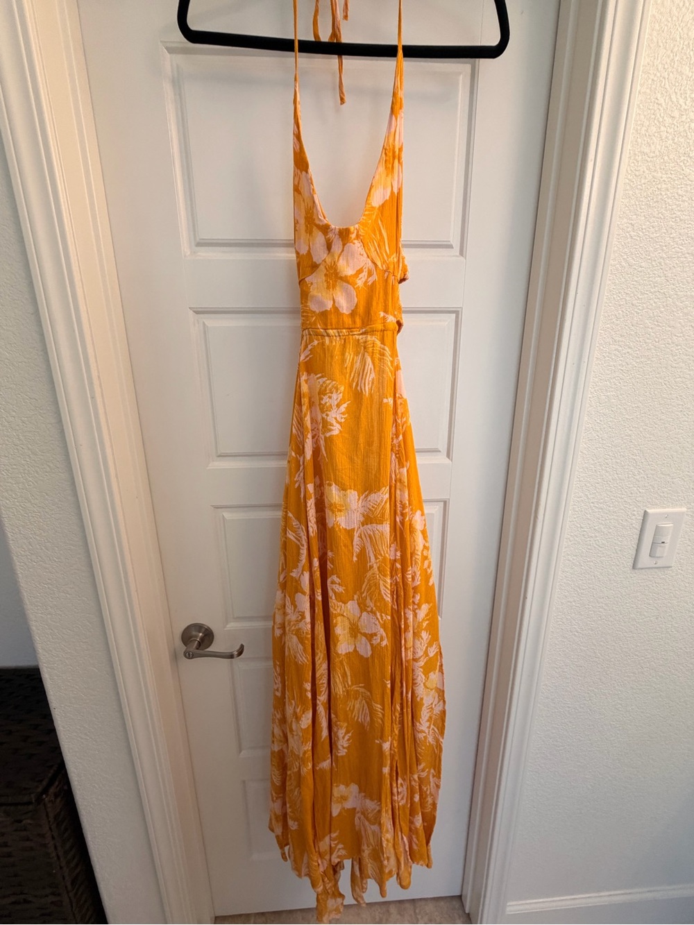 Free People Lille Hawaii Honey Floral Maxi Dress Size M NWT $128
